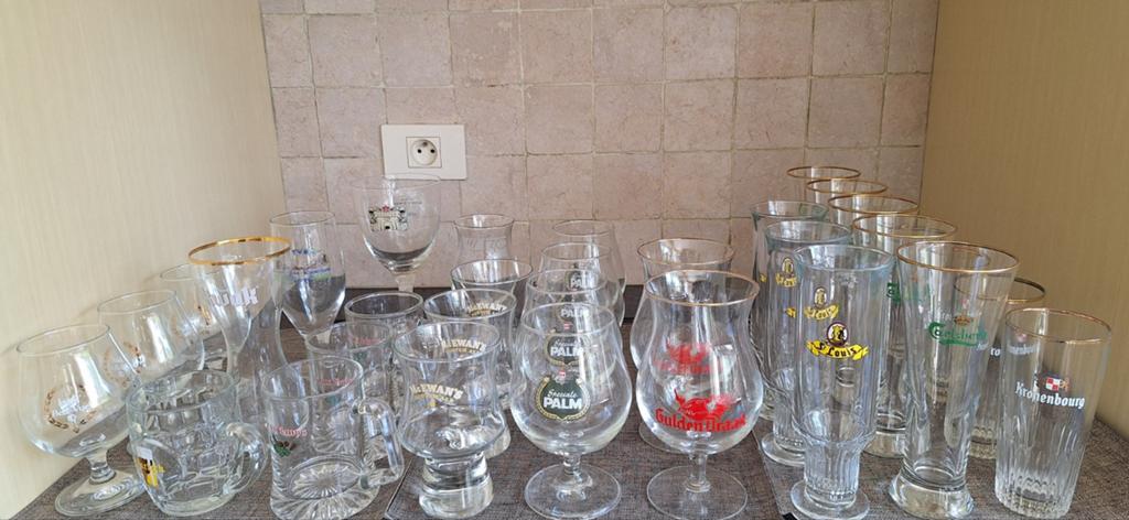 Bierglazen (6 stuks=€5), Ophalen, Zo goed als nieuw, Bierglas
