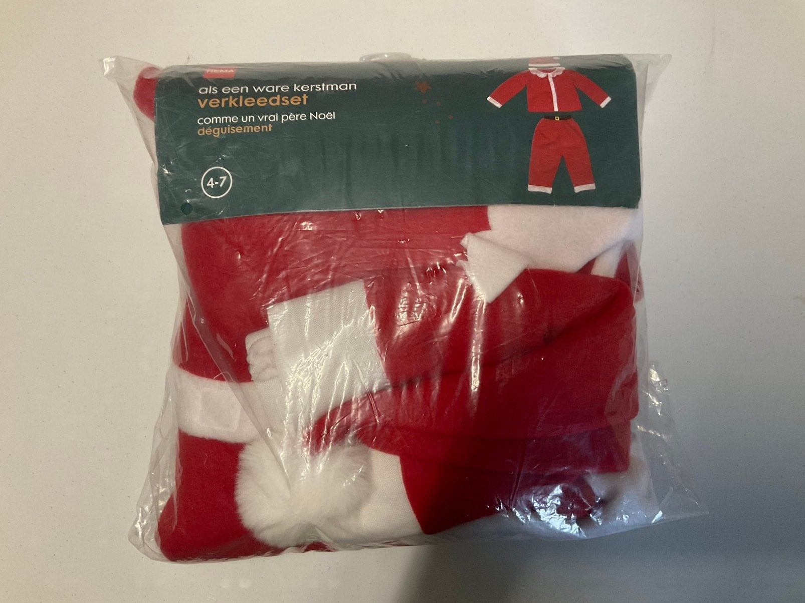 Ensemble de costumes de père Noël pour enfants de 4 à 7 ans, Enlèvement ou Envoi, Comme neuf