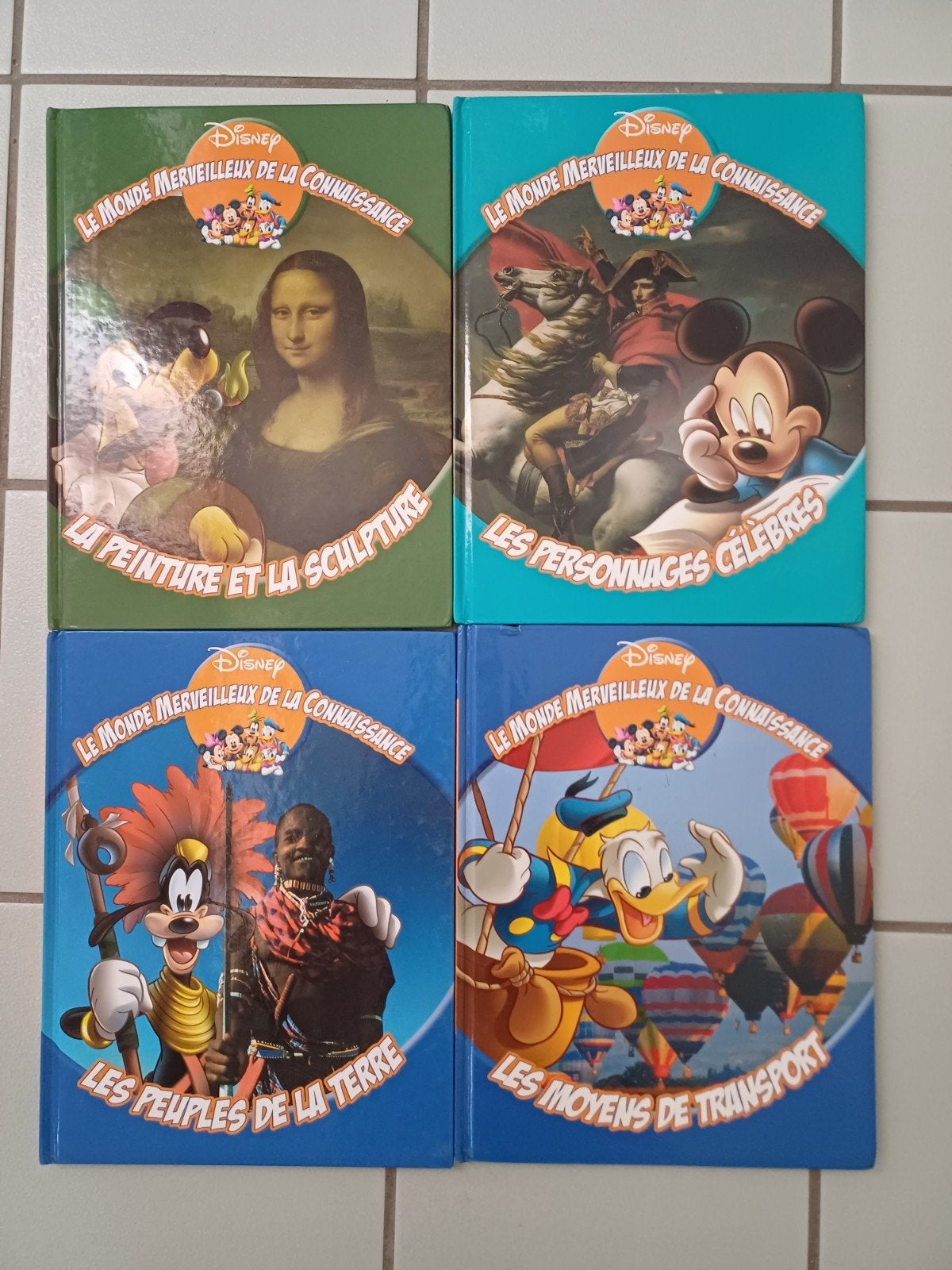 lot de 4 livres documentaires Disney, Boeken, Kinderboeken | Jeugd | 10 tot 12 jaar, Ophalen