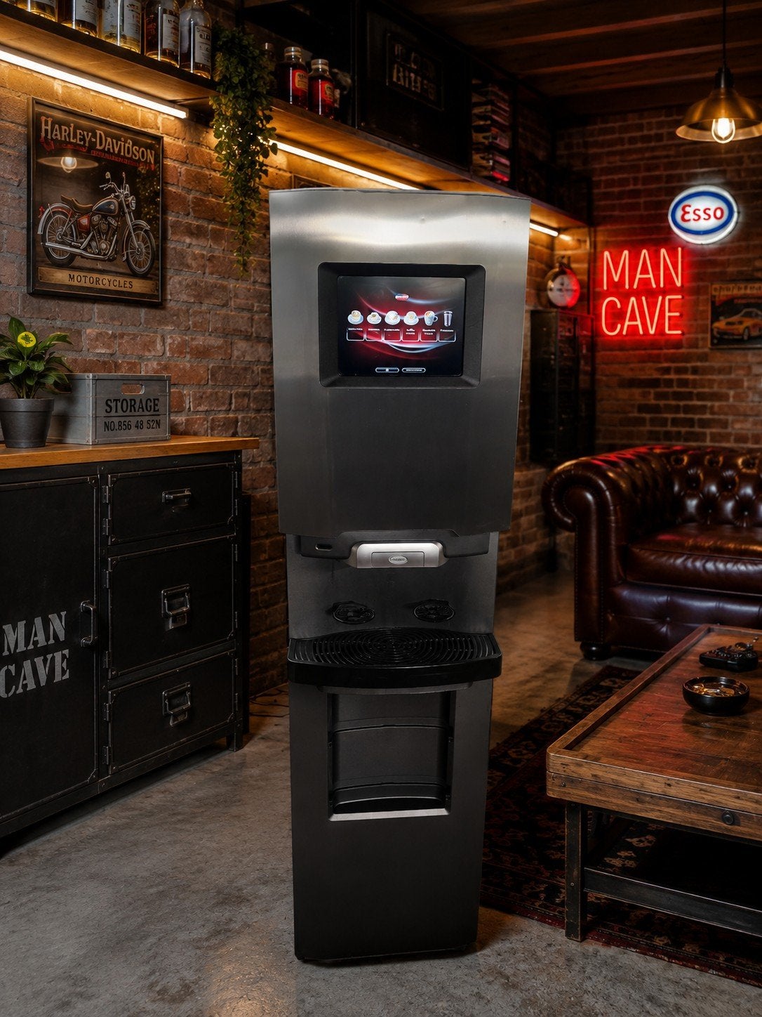 Professionele koffiemachine met koud water functie, Enlèvement, Utilisé, Café et Espresso