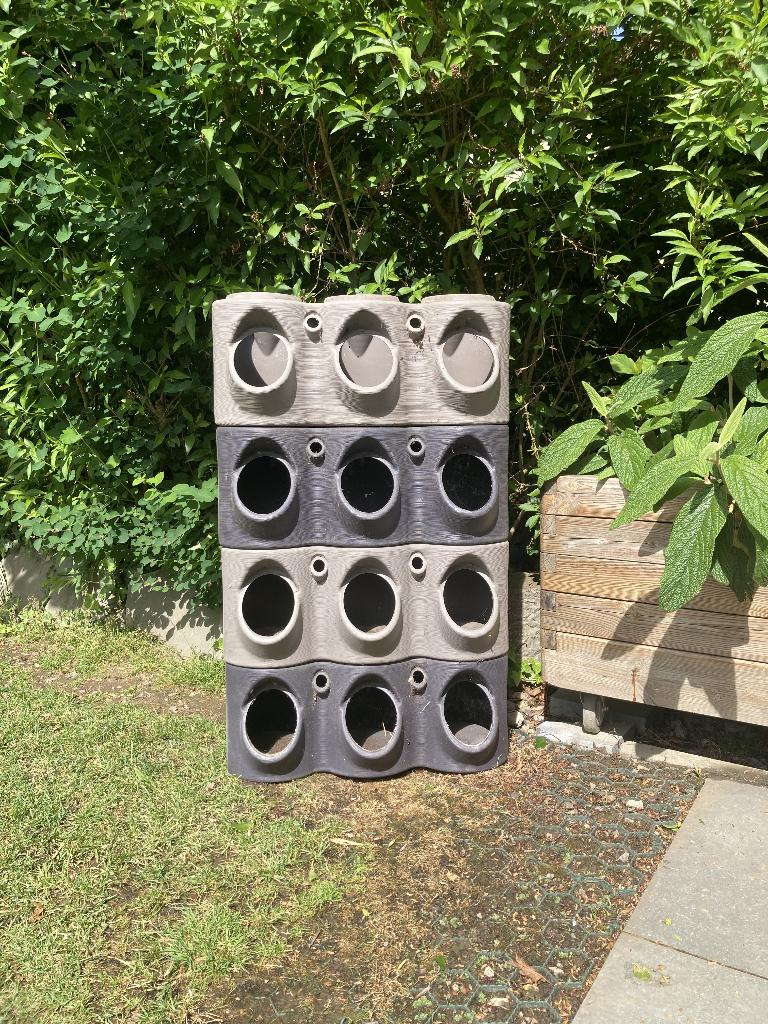Jardinière empilable Bac fleur et aromatique terrasse, Moins de 30 cm, Comme neuf, Synthétique, Enlèvement