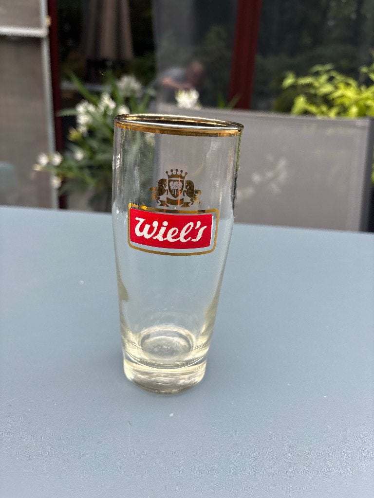 Bierglas - Wiel's, Verzamelen, Ophalen of Verzenden, Zo goed als nieuw, Glas of Glazen