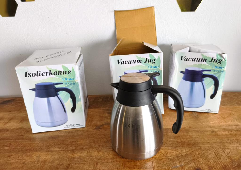 Thermoskan 1 liter – nieuw in doos, Ophalen, Zo goed als nieuw