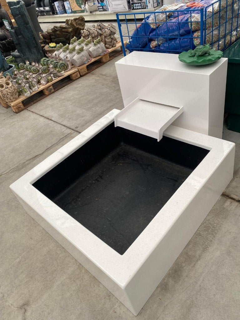 Polyester vijver & watermuur, Tuin en Terras, Ophalen, Zo goed als nieuw