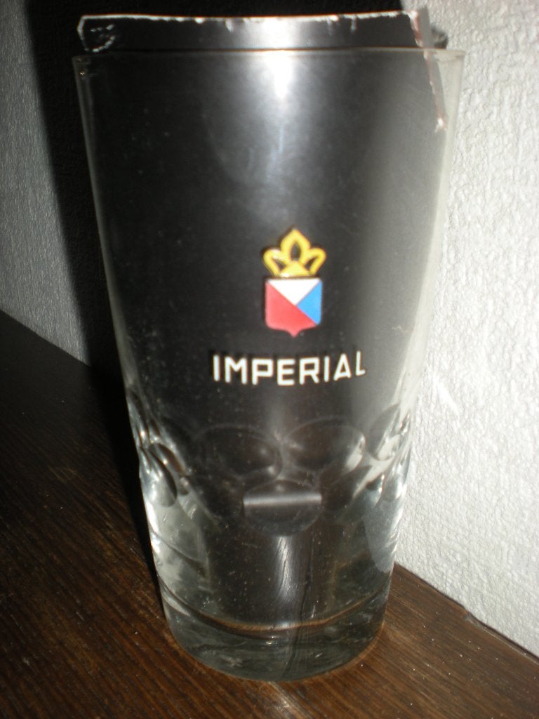 Imperial  Glas met uitgesneden bodem, Verzamelen, Ophalen of Verzenden, Zo goed als nieuw, Glas of Glazen