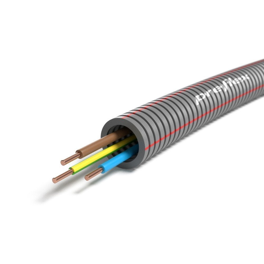 Flexpijp 5/8 + VD 3x2.5mm² 16mm (100 meter), Envoi