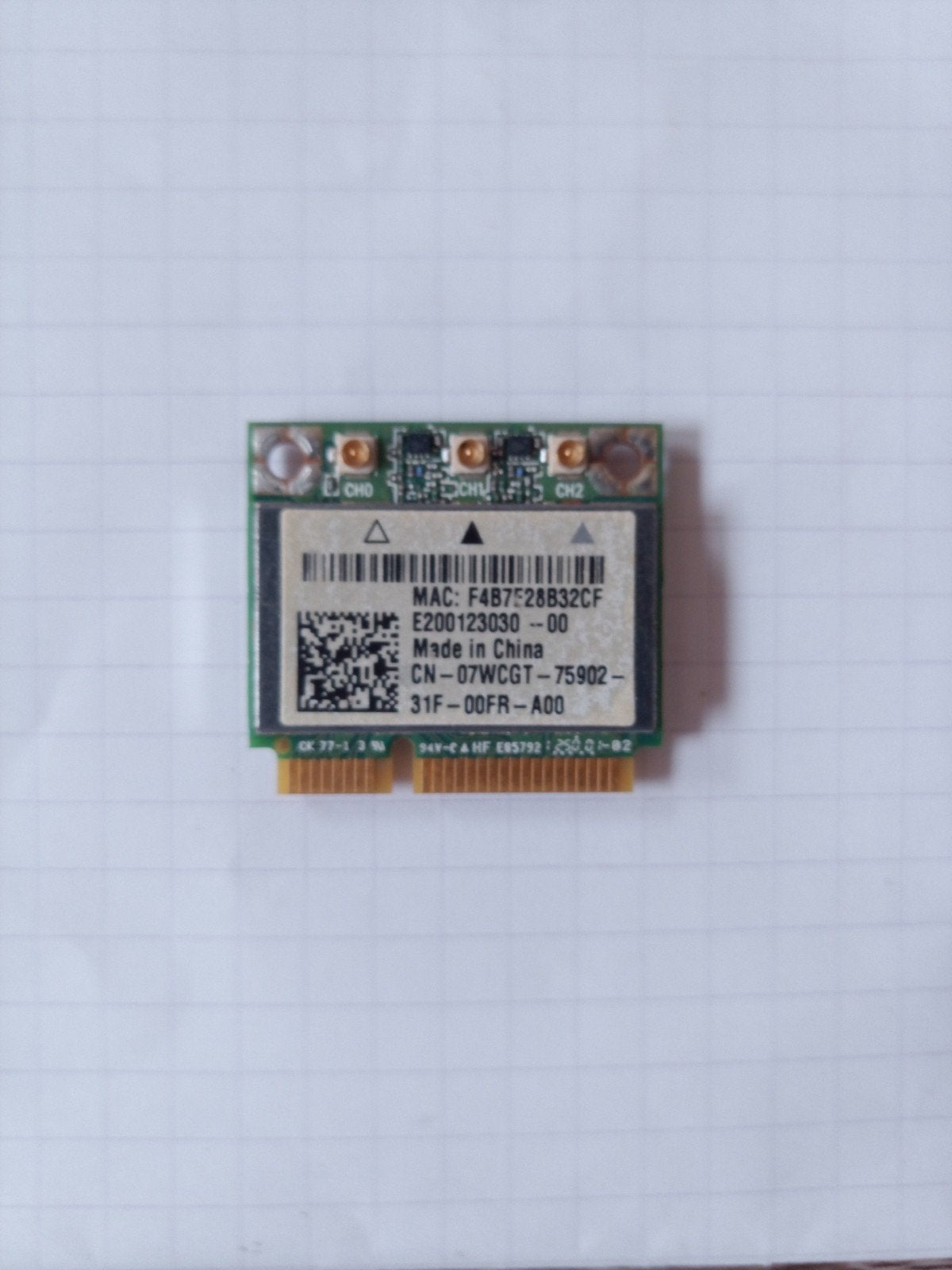 Carte Wifi Killer N 1103 Atheros AR5BHB112 - Dell Alienware, Informatique & Logiciels, Enlèvement ou Envoi, Utilisé, Interne, Killer