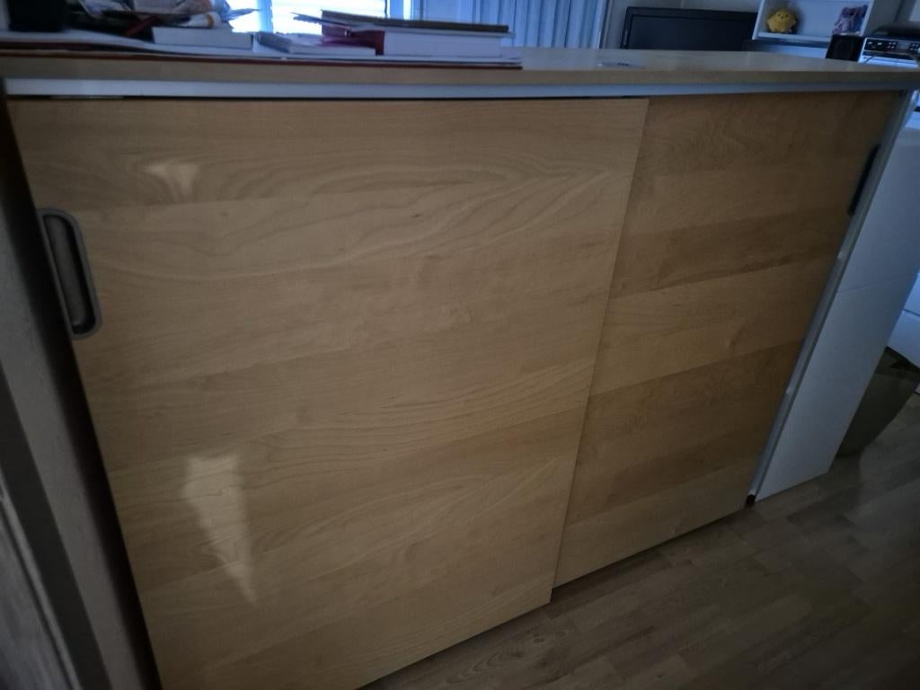 2 SCHUIFDEURKASTEN / GALANT / IKEA, 25 à 50 cm, Avec tablette(s), 150 à 200 cm, Comme neuf