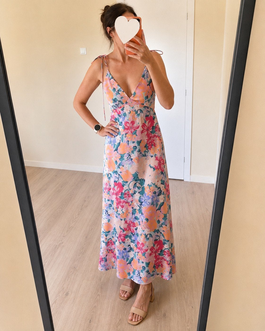 Robe d'été fleurie, Taille 38/40 (M), Enlèvement ou Envoi, Vila, Robe de cocktail