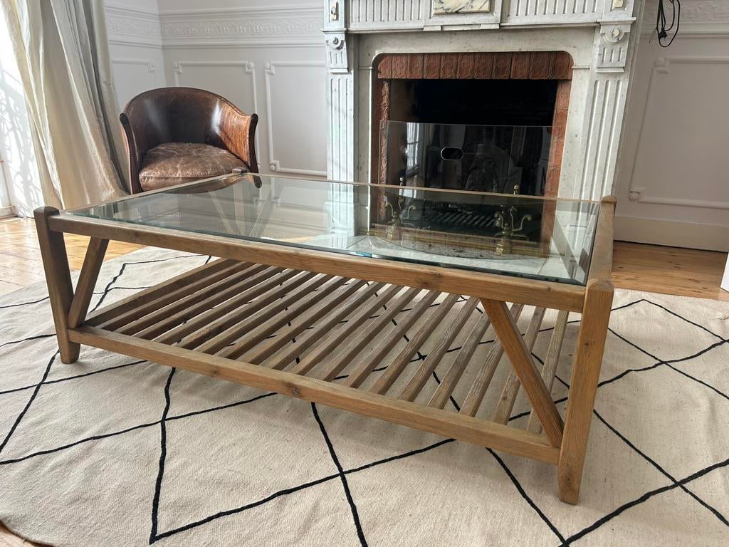 Table basse Flamant, Enlèvement, Comme neuf, Verre