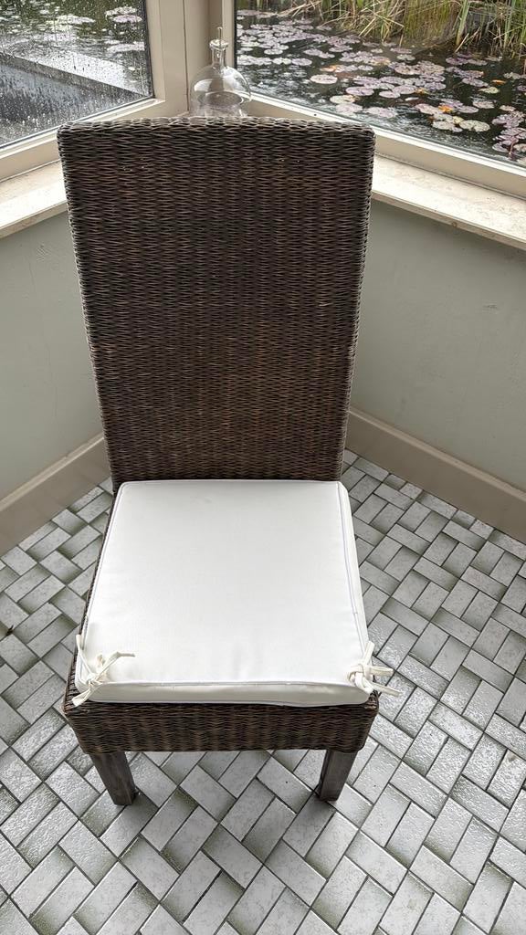 Stoelen in riet, Tuin en Terras, Ophalen, Gebruikt