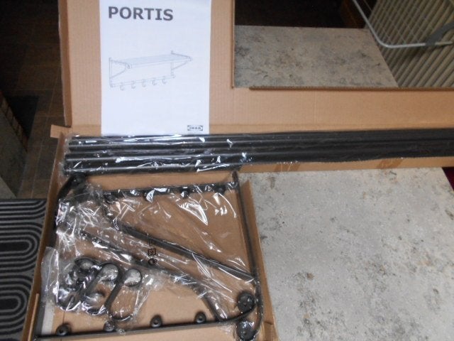 Nieuwe metalen kapstok Portis - 90 cm., Ophalen of Verzenden, Nieuw, Wandkapstok