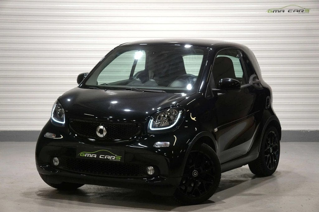 Smart Fortwo Coupé Fortwo 0.9 Turbo Prime Aut-Navi-Leder-PD, Autos, Smart, Cuir, Entreprise, 2 places, Noir