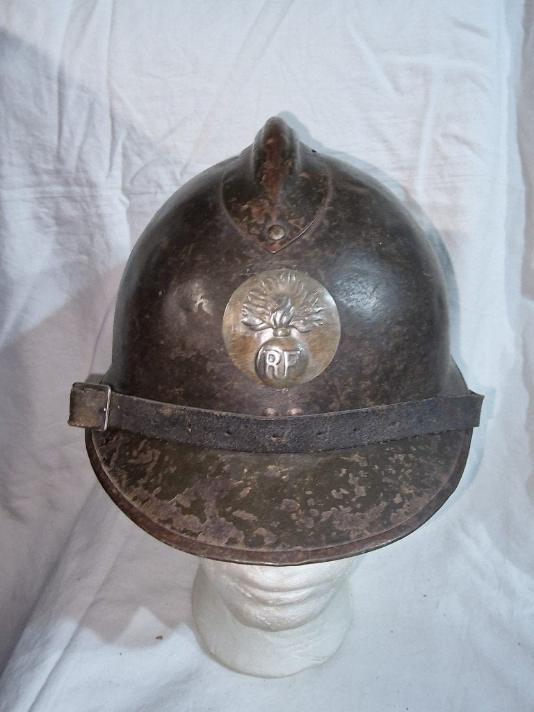 Casque Adrian français de la Seconde Guerre mondiale (A), Enlèvement ou Envoi, Armée de terre, Casque ou Béret