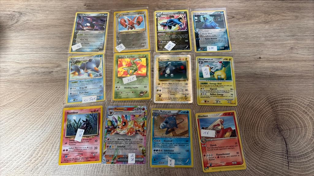 Pokemon lot 7 losse kaarten, Ophalen of Verzenden, Gebruikt