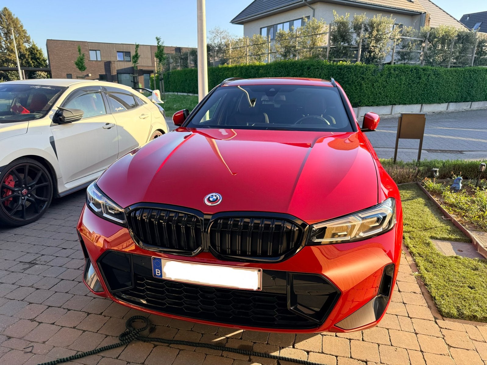 BMW 320i te koop, Autos, BMW, Rouge, Alcantara, Noir, 5 portes