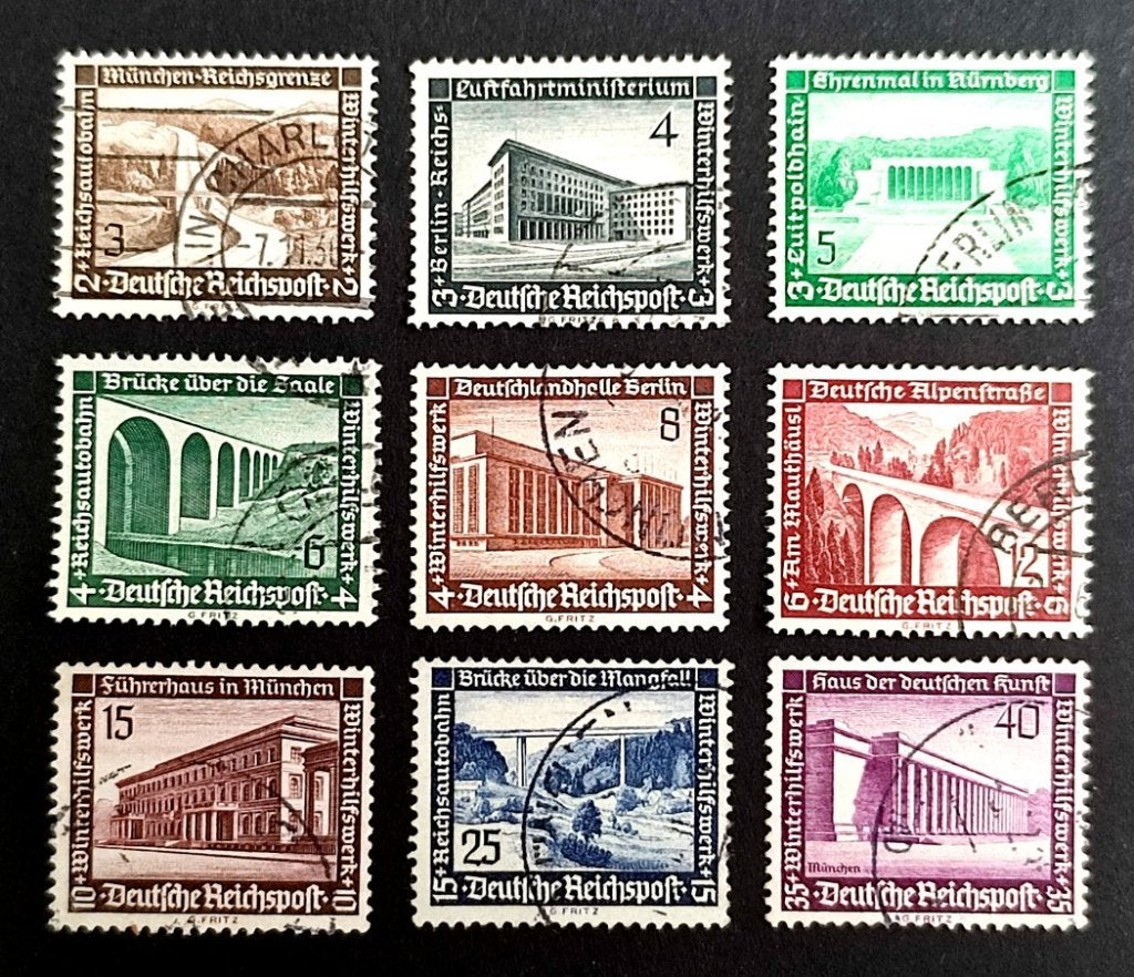 Deutsches Reich: Winterhilfwerk 1936 COMPLEET!, Ophalen of Verzenden, Overige periodes, Gestempeld