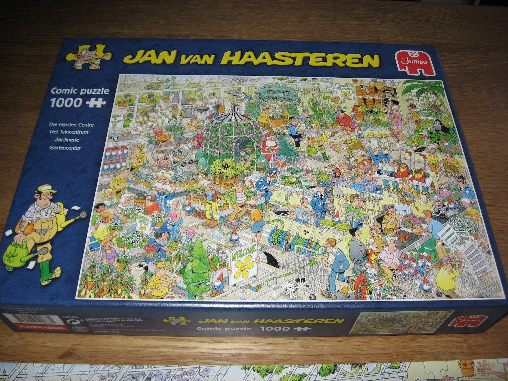 Het Tuincentrum Jan Van Haasteren Jumbo Puzzel, Hobby en Vrije tijd, Denksport en Puzzels, Ophalen of Verzenden, 500 t/m 1500 stukjes