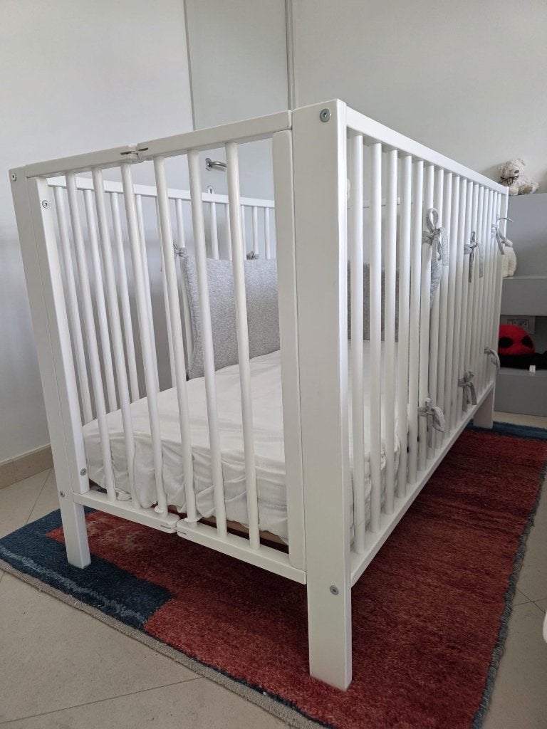 Lit pliable Quax 120x60, Enfants & Bébés, Sommier à lattes, Moins de 70 cm, Comme neuf, Enlèvement