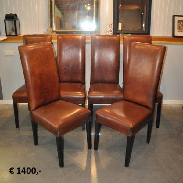 Inrichting met schapenleren fauteuils van Lounge Atelier, Enlèvement, Comme neuf, Cuir
