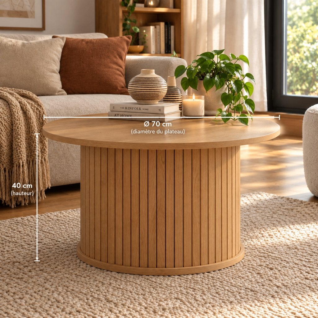Table basse Salon Neuve, Maison & Meubles, Neuf, Rond, 50 à 100 cm, 50 à 100 cm