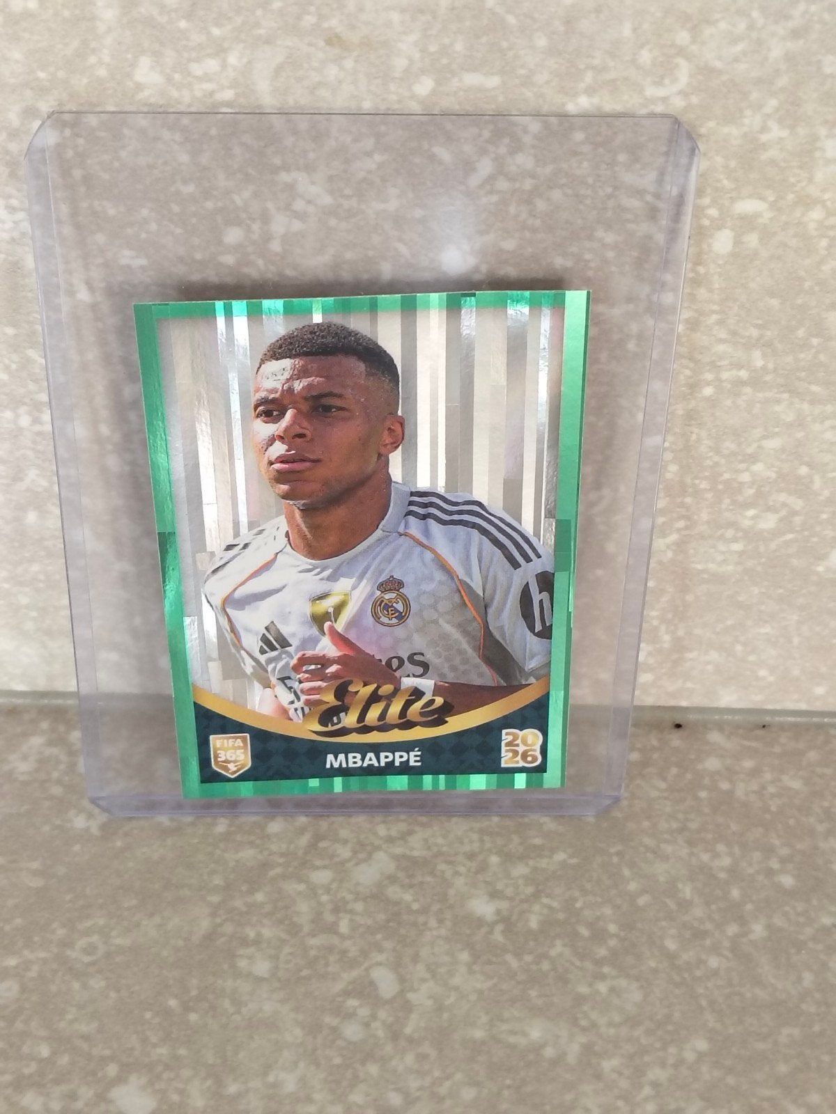 Panini sticker FIFA 365 Kylian mbappe elite groene rand, Enlèvement ou Envoi, Autocollant