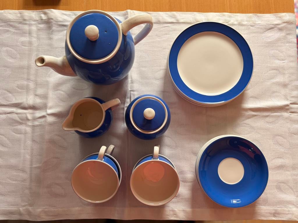 Villroy & bosch servies blauw, Antiek en Kunst, Antiek | Servies los, Ophalen