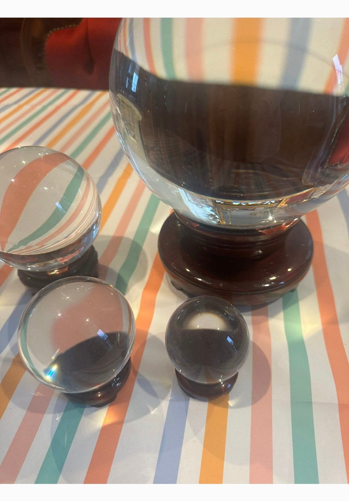 4x Kristal bollen, Ophalen of Verzenden