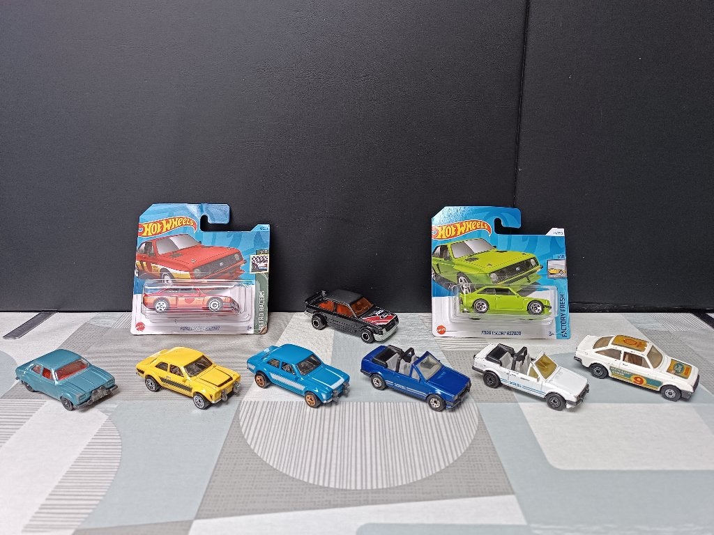 Ford Escort - Matchbox Majorette Hot Wheels Corgi - Cabrio, Hobby en Vrije tijd, Ophalen of Verzenden, Gebruikt, Auto