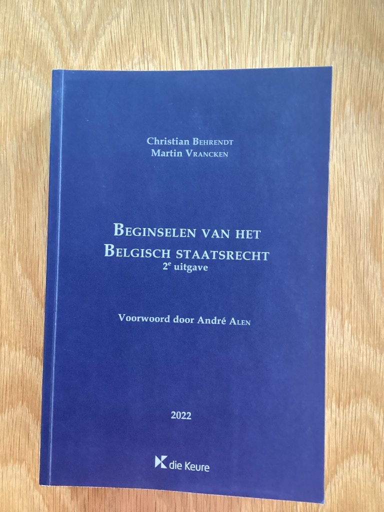 Boek Beginselen van het Belgisch staatsrecht 2e uitgave, Ophalen, Gelezen, Die keure