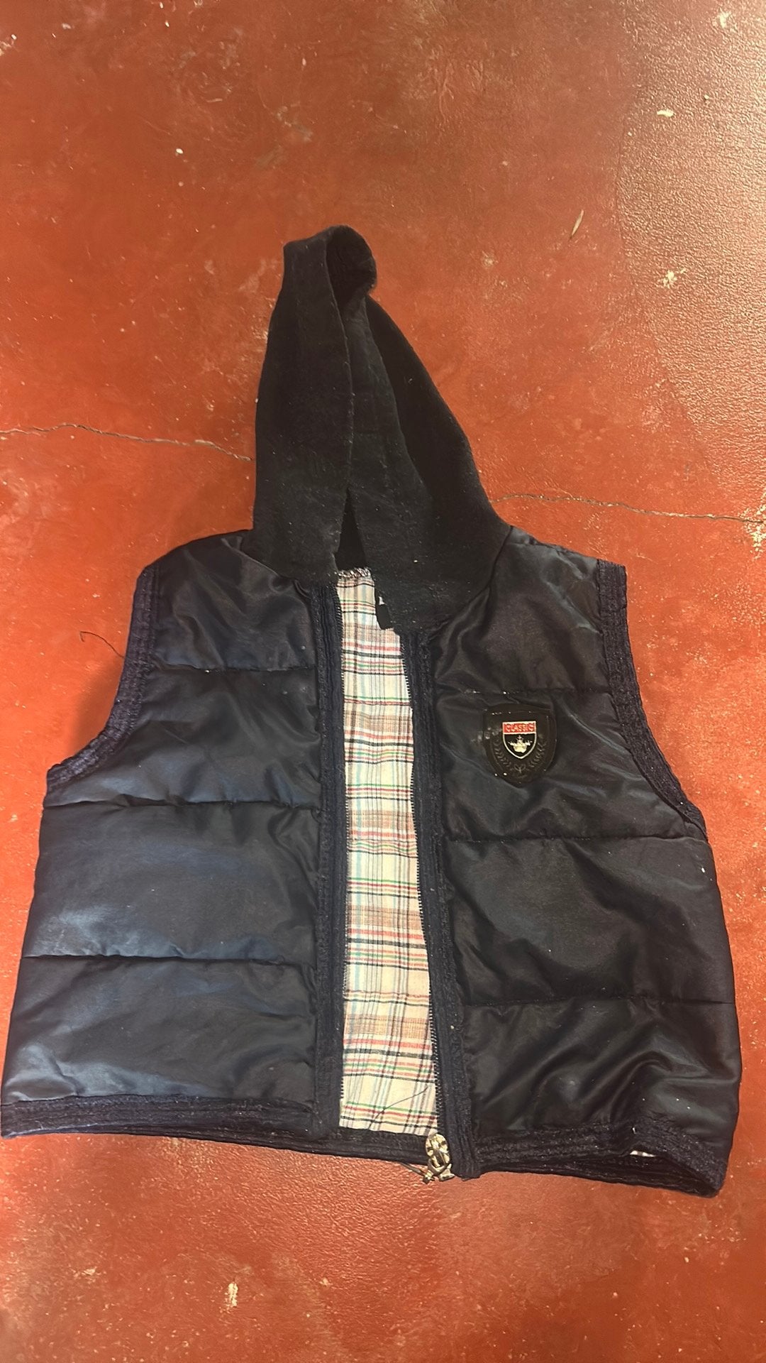 Lizard Life bodywarmer met kap maat 1 jaar, Enlèvement ou Envoi, Comme neuf