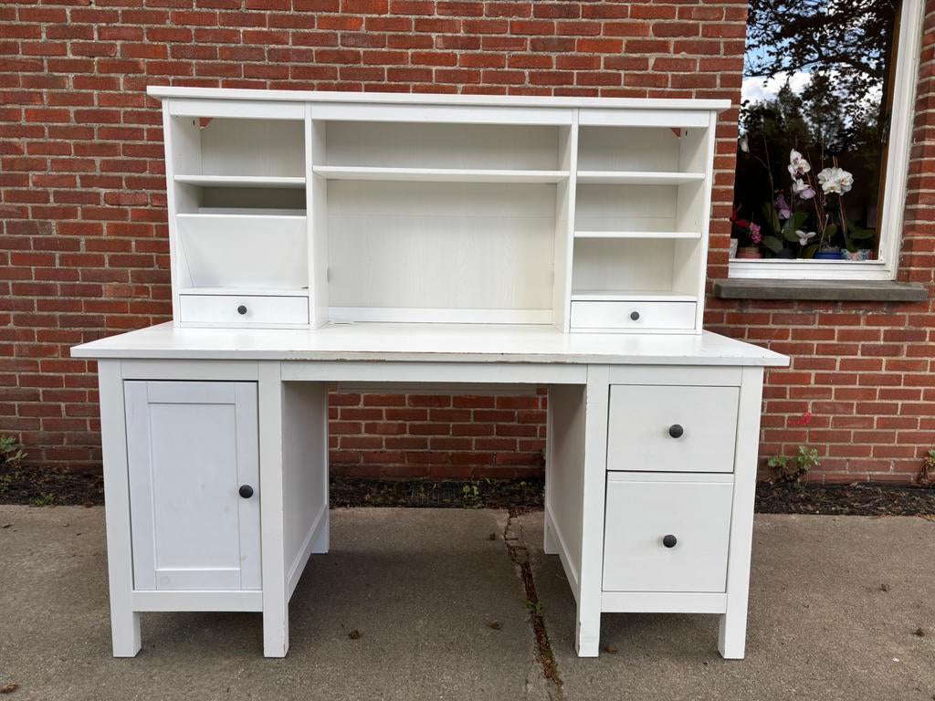Hemnes bureau ikea, Huis en Inrichting, Ophalen, Gebruikt, 155 cm, IKEA