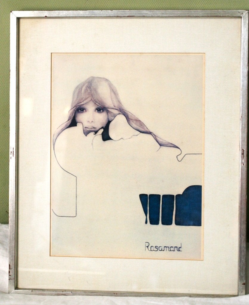 Christine Rosamond "Blue Ice" - Litho, Ophalen of Verzenden