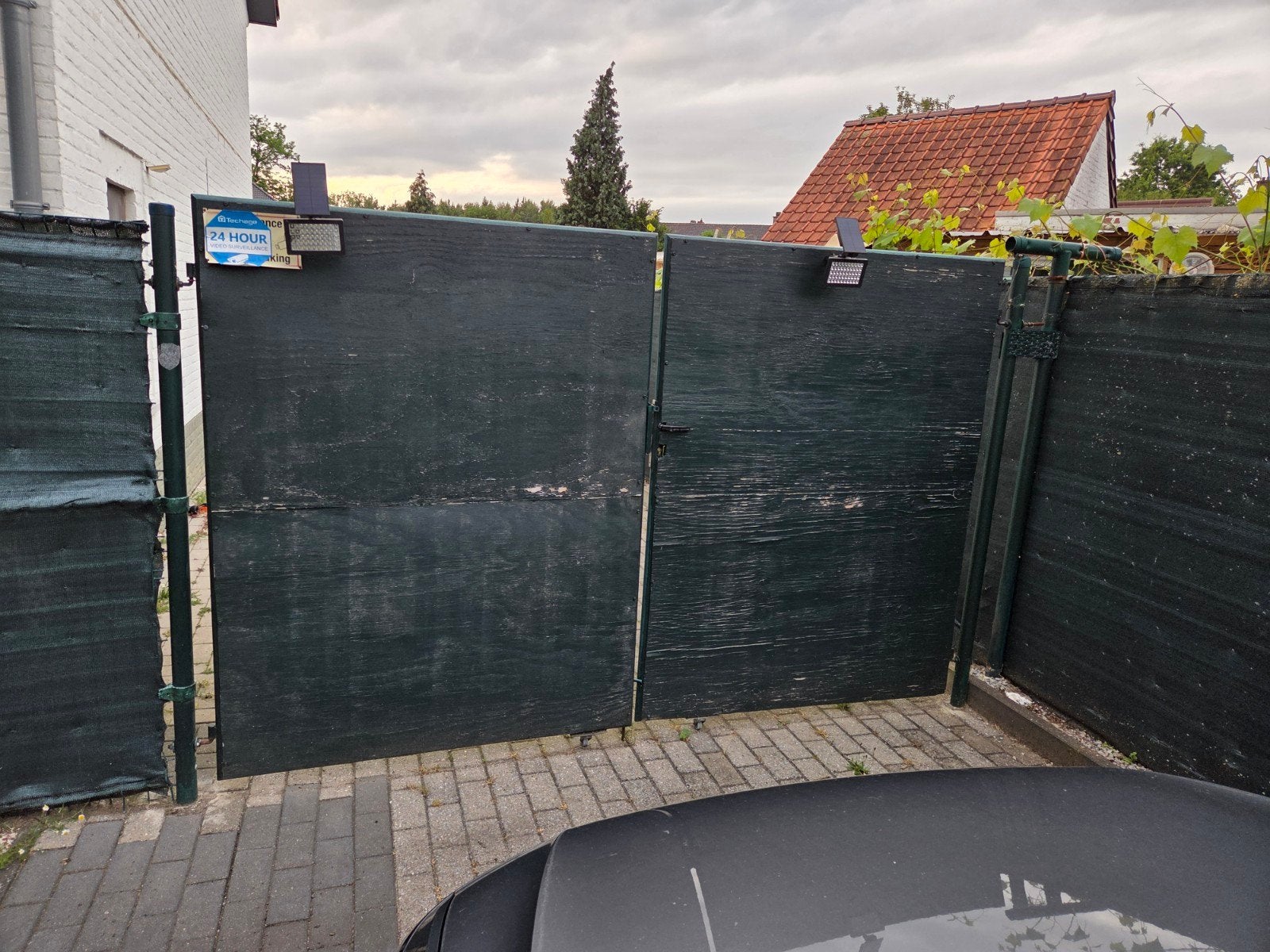 Metaal/houten poort, Enlèvement, Bois