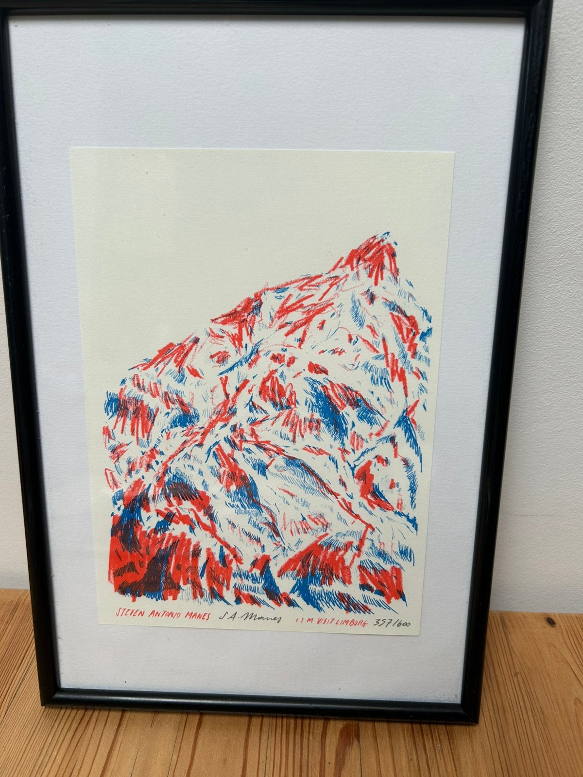 Zeefdruk Steven Antonio Manes, Antiek en Kunst, Kunst | Litho's en Zeefdrukken, Gelimiteerde oplage, Ophalen, Zeefdruk