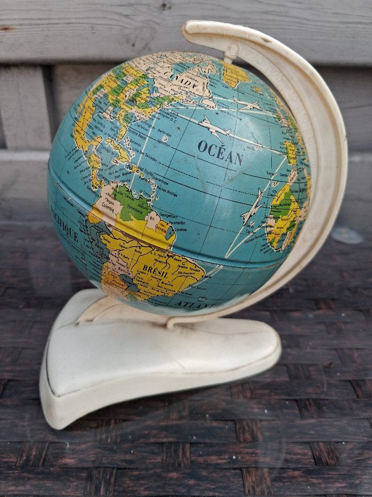 ancien globe en étain. 50-60 ALLEMAGNE DE L'OUEST 17cm, Enlèvement ou Envoi