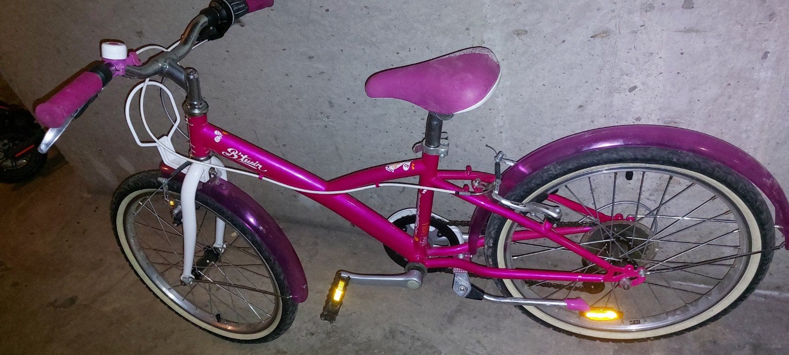 vélo  pour fille, Enlèvement