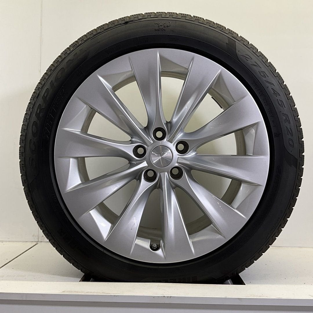 NIEUW TESLA MODEL X WINTERBANDEN BREEDSET VELGEN 20 INCH, Neuf, Pneus et Jantes, Pneus hiver, 255 mm