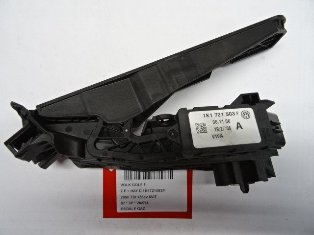 PEDALE D'ACCELERATEUR Golf V Variant (1K5) (1K1721503P), Volkswagen, Volkswagen AG, Utilisé, Kundenbetreuung@volkswagen.de