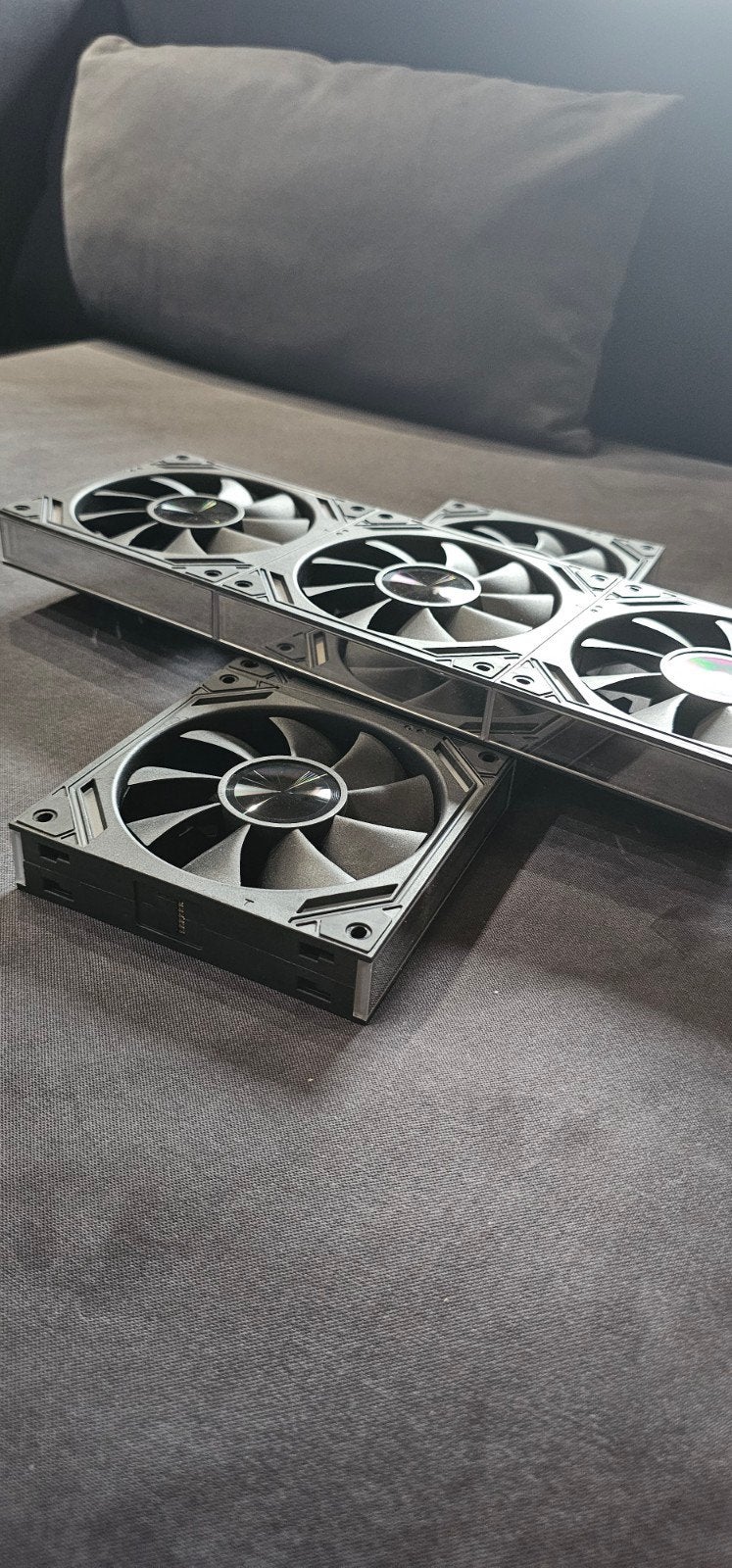 Lot de ventilateurs PC 120 mm RGB – Effet miroir infini, Enlèvement