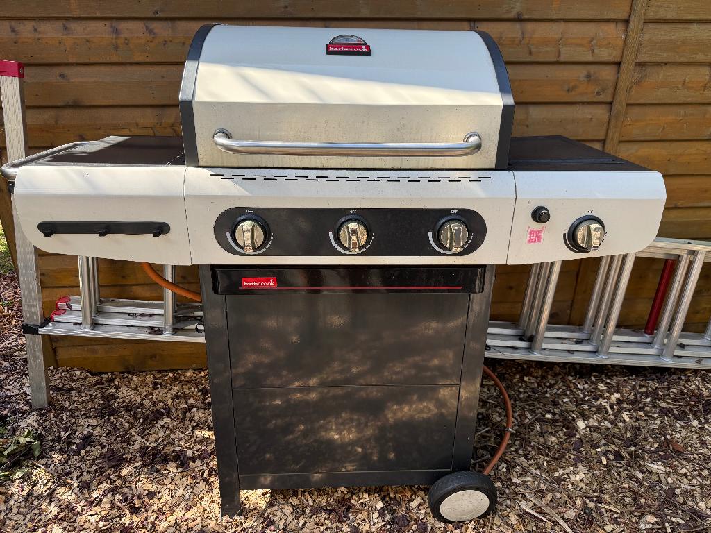 Barbecue gaz Barbecook 3 brûleurs, Tuin en Terras, Gasbarbecues, Ophalen, Gebruikt, Barbecook