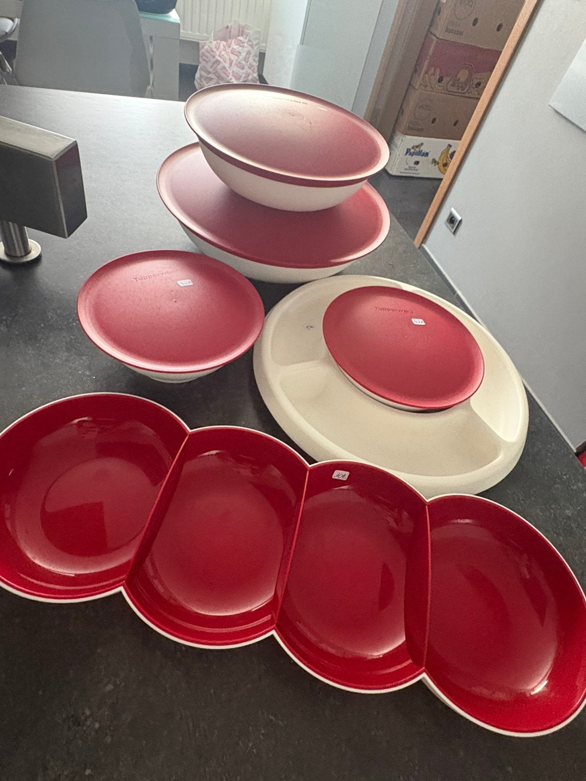 Tupperware volledige Allegra set, Enlèvement, Comme neuf