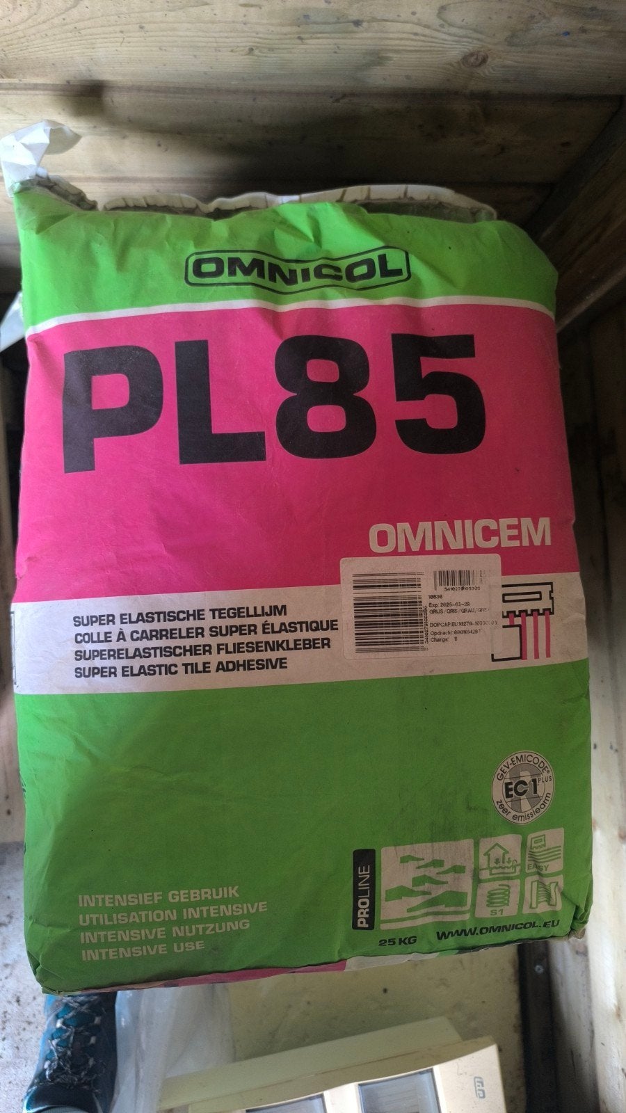 6 sacs Omnicem Omnicol PL85, Enlèvement, Neuf, Autres matériaux, Autres types