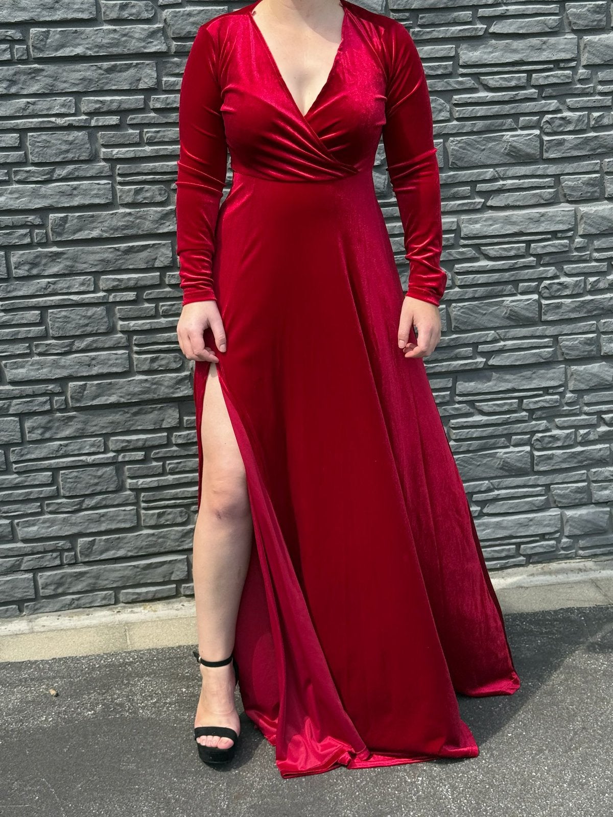 Avond kleed, Kleding | Dames, Gelegenheidskleding, Zo goed als nieuw, Galajurk, Maat 38/40 (M), Rood, Ophalen