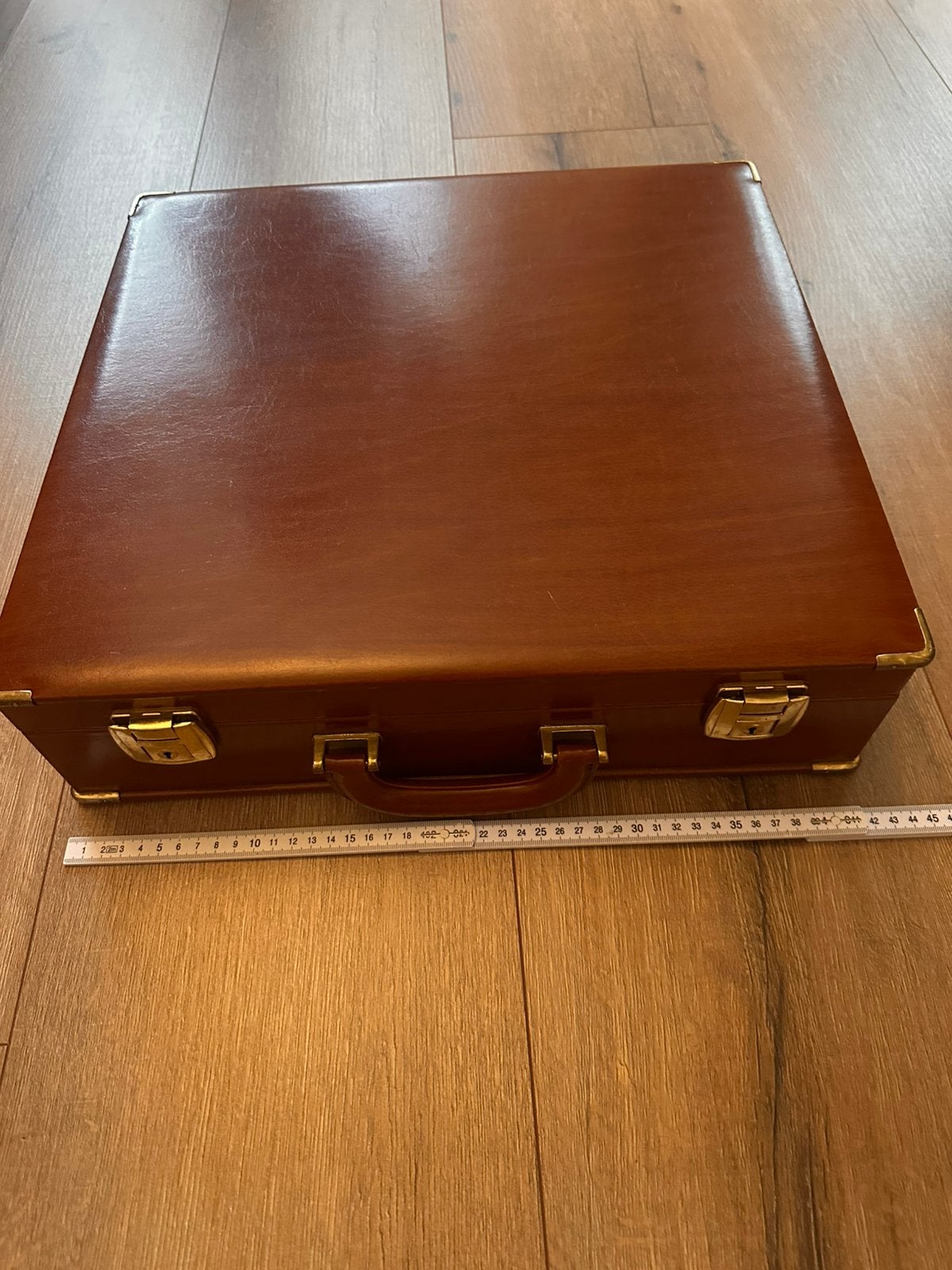 Vintage Lederen Koffer, Handtassen en Accessoires, Ophalen of Verzenden, Zo goed als nieuw, Overige materialen