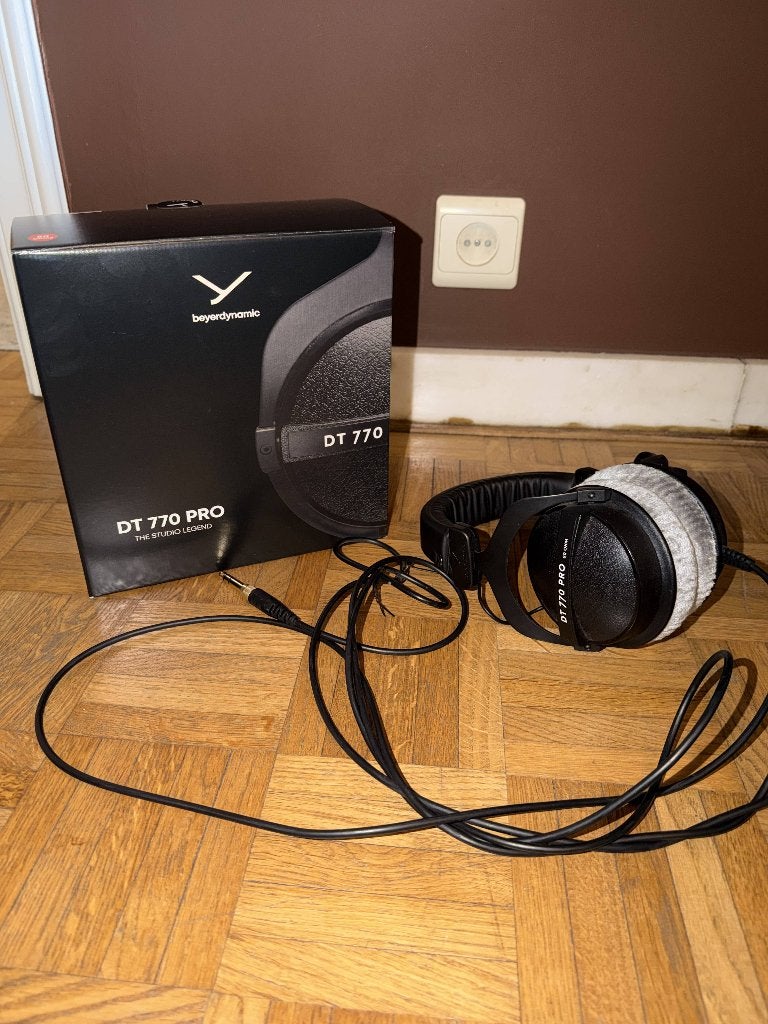 Beyerdynamic DT 770 Pro 80 Ohm – Comme neuf, Beyerdynamic, Enlèvement ou Envoi, Studio / DJ, Noir