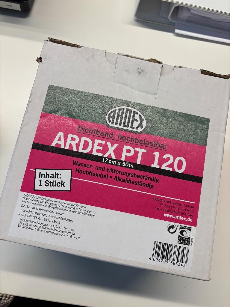ARDEX PT 120, Enlèvement, Neuf