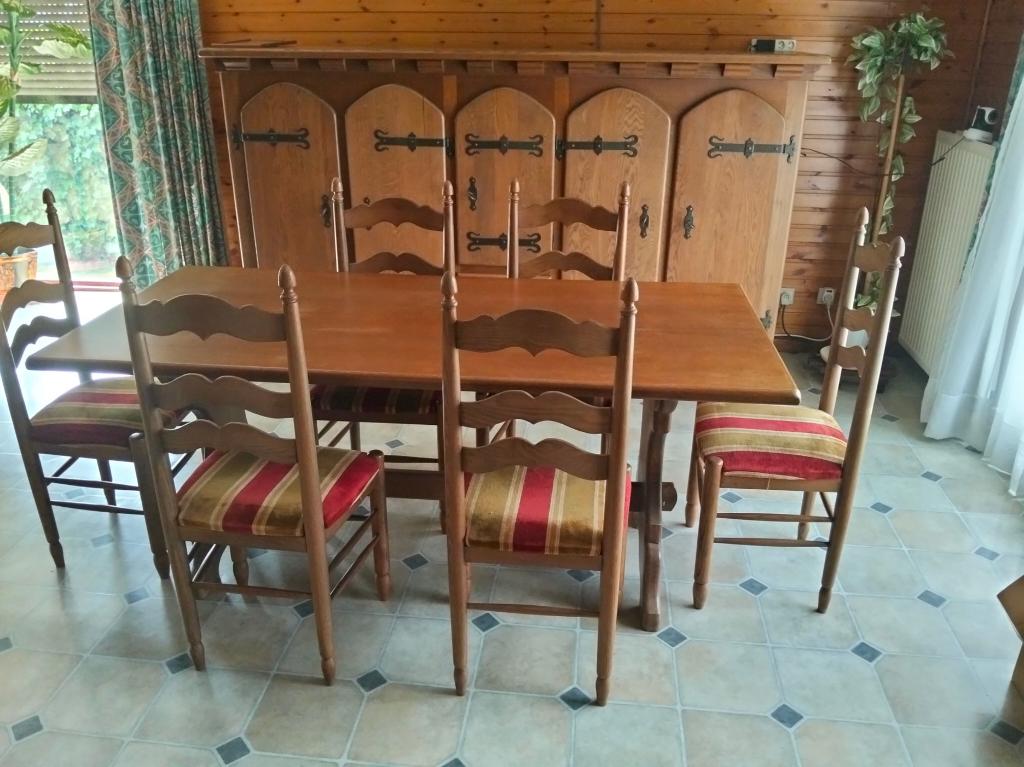 eetplaats, Ophalen, Gebruikt, 6 tot 8 stoelen