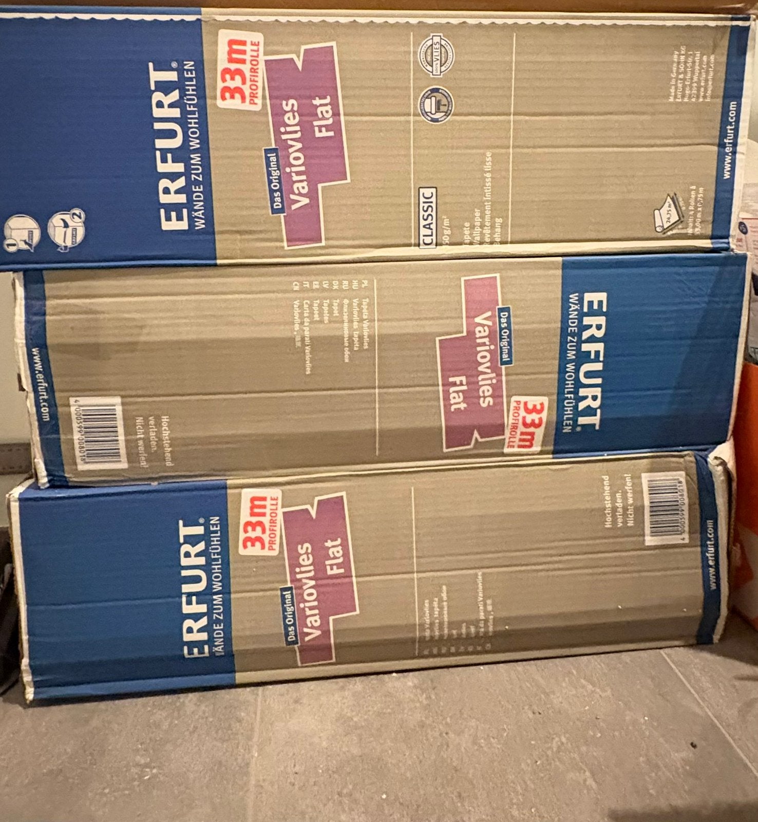 Erfurt Variovlies Flat vliesbehang — 13 rollen, Ophalen, Zo goed als nieuw