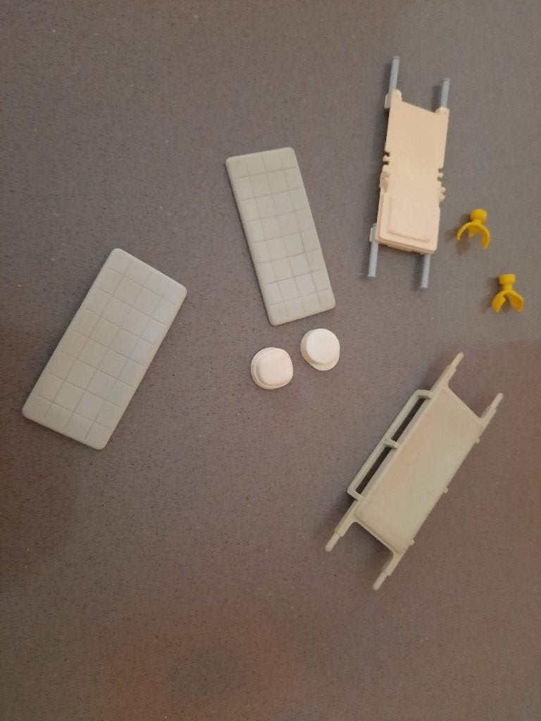 Playmobil vintage onderdelen ziekenhuis, Ophalen of Verzenden, Gebruikt, Losse onderdelen